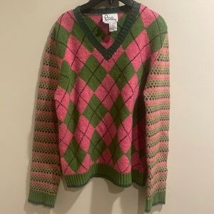 Lilly Pulitzer Argyle Sweater medium